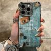 Travel Map Artistic Pattern Plating Phone Case For Iphone 16 17 Pro Max Air 16E 14 15 Plus 12 13 Mini Anti-Fall Airabag Cover