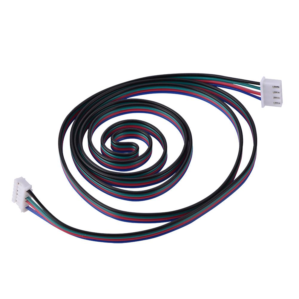 HX2.54 4pin 6pin White Dual Terminal Wire Cables for 3D Printer Stepper Motors 1000mm