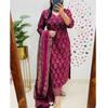 Indisk kvinnedesigner Kurta Pant Dupatta-sett Bollywood topptunika Kurti Salwar-dresskjole