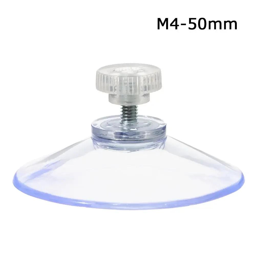 5/10Pcs M6/M8 Screw Rubber Suction Cup Transparent Suckers Turn Nut Glass Table Tops Storage Tool Hooks