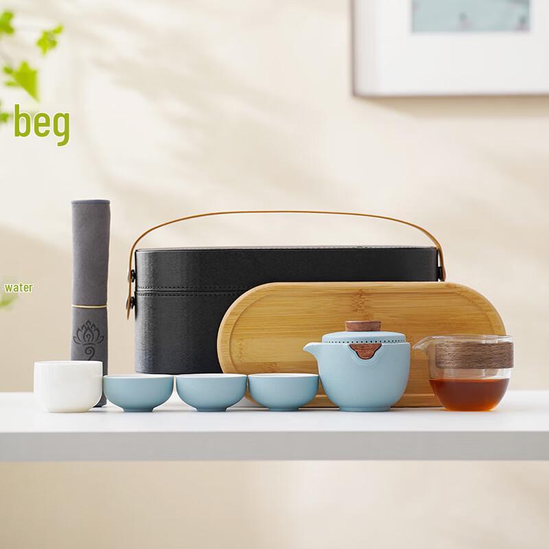 MY Portable Kung Fu Quick Tea Set (1 Pot, 3 Cups)