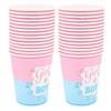 30 Pcs Paper Cups 2 Packs Girl Boy Festive Birthday Accessories for Baby Party Decoration