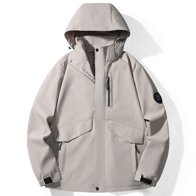 Men's Spring and Autumn High-end Mountaineering Suit Waterproof Outdoor Handsome American Mountain Functional Work Jacket