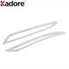 For Tesla Model S 2017 2018   Chrome Car Rear Bumper Fog Light Lamp Cover Trim Tail Foglights Bezel Trims Accessories