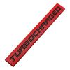 Car Styling Turbocharged 3D Metal Alloy Adhesive Emblem Rear Trunk Badge Fender Sticker Car Body Logo Decal Auto Accessory