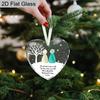 Herzförmige Meeresglas-Freundschaftsdeko | Inspirierendes Erinnerungsstück-Ornament für Zuhause, Garten und Weihnachten