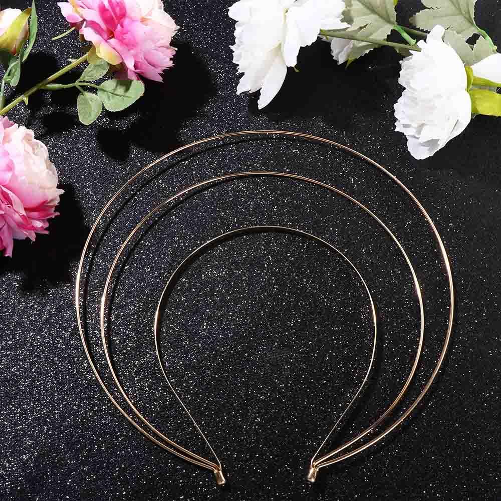 Wedding Headband Multi-layer Non Slip Hairbands Sylish Hair Hoop Thin Korean Hair Hoop Women DIY Headband Halo Hair Crown