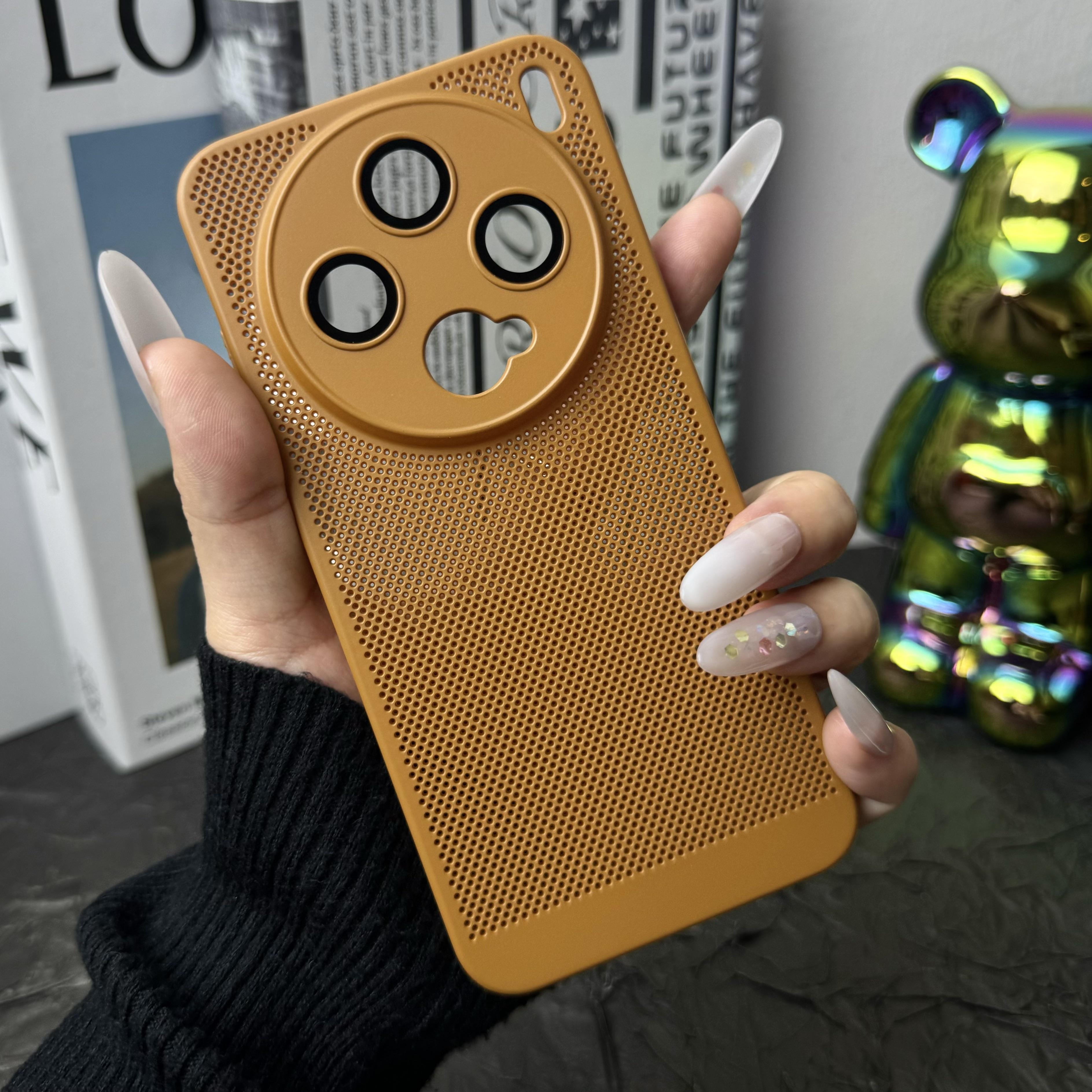 

Ультратонкий дышащий чехол с сеткой для рассеивания тепла для Vivo X200 X100 X100S Pro Mini с защитой камеры, простой жесткий чехол из ПК vivo X200 Pro mini