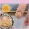 Orange Mirror 1jar Nail Electroplated Mirror Powder Golden Sunset Super Bright Nail Chrome Dust Holographic Manicure Decorations