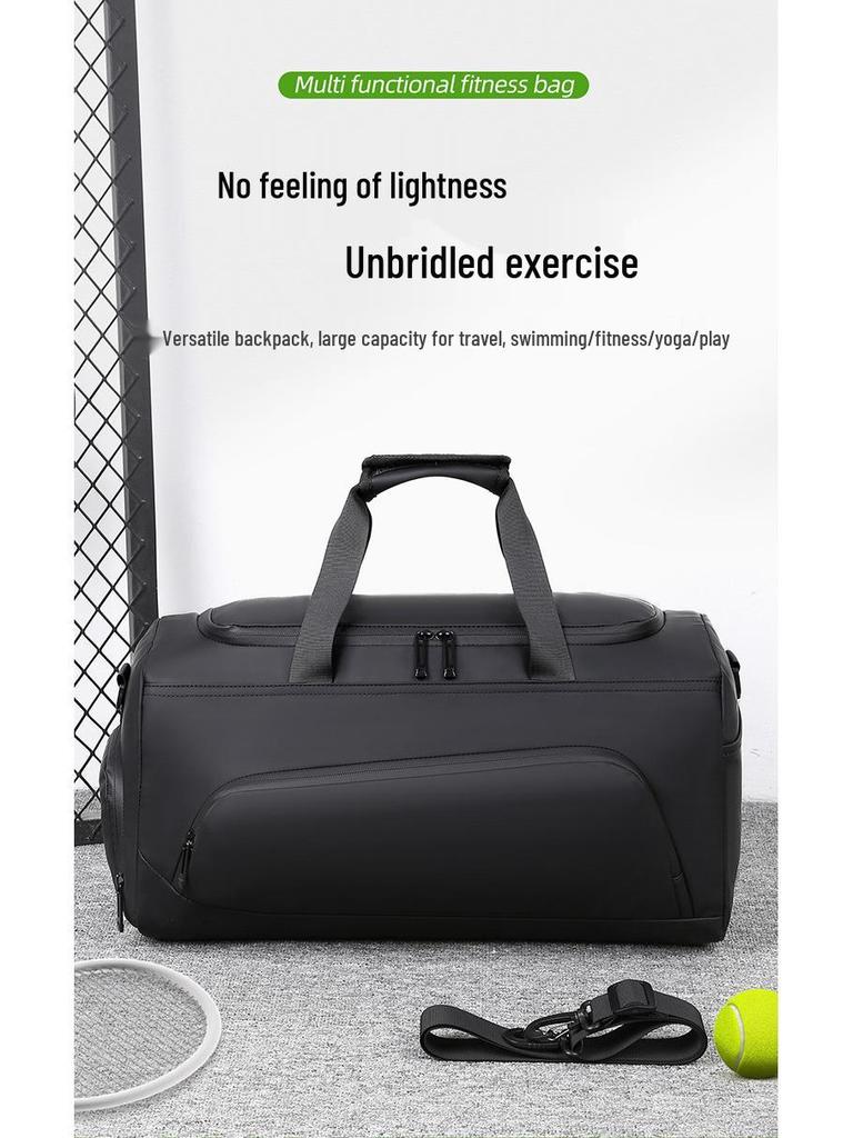 Unisex Rese- & Sportväska, Stor Kapacitet med Torr-Våt Separation, High-End Handbagage för Kortdistans.