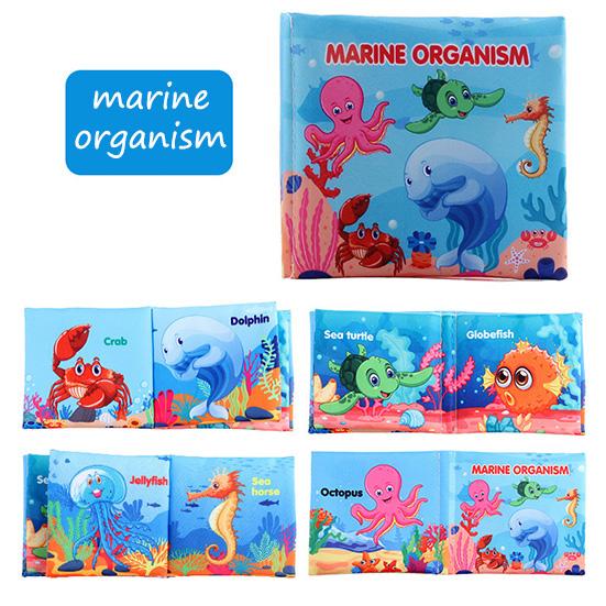 Dětská látková kniha Kniha raného vzdělávání Anglická látková kniha Zvířecí ocasy Poznávání Hračky pro rané vzdělávání