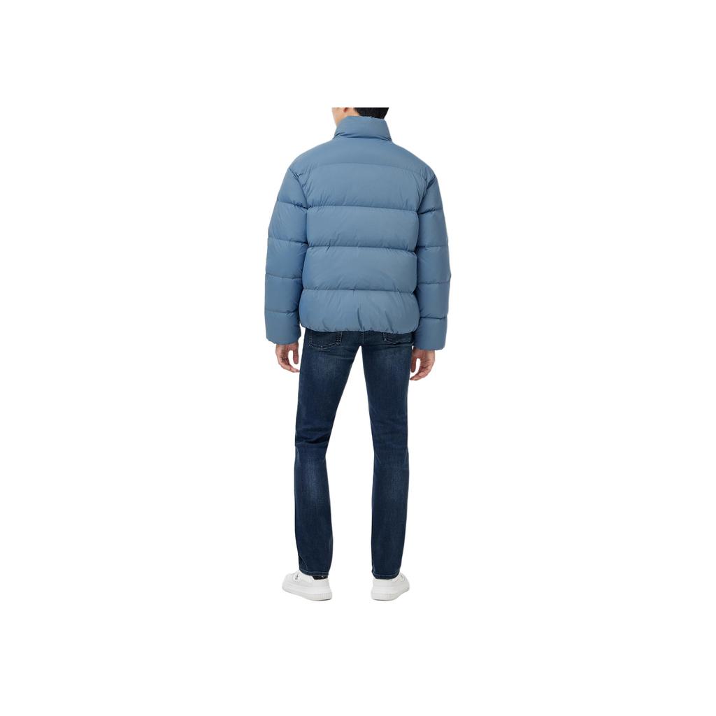 Calvin Klein Logo Stand Collar Long Sleeve Jacket Men Jackets Blue J400469CDO