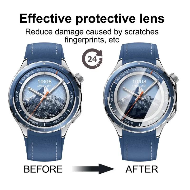1/2/3Pcs Tempered Glass Screen Protectors with Easy Installation Kit for OPPO Watch X3 Smartwatch Anti-scratch Glass Films