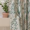 1 Stück LOZUJOJU Natürliche Handbemalte Bedruckte Vorhänge Nordischer Ins-Stil Verdunkelungsvorhänge für Schlafzimmer Wohnzimmer Balkonfenster für Heimdekoration