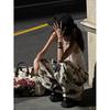 Trendy Women's Retro Cow Print Wide-Leg Jeans - New Style Relaxed Fit