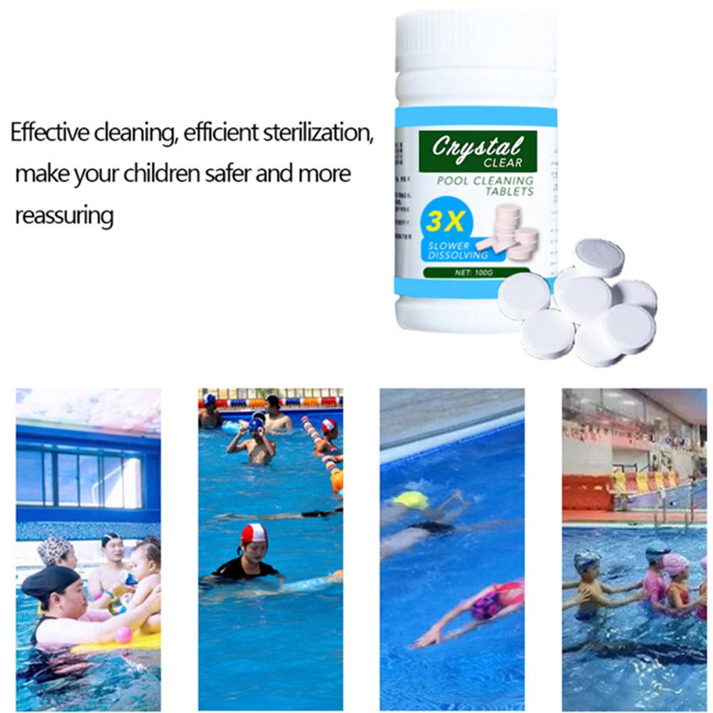 Pool Cleaning Float With 100pcs Purifier Tablets Swimming Pool Chlorine Dispenser Kit