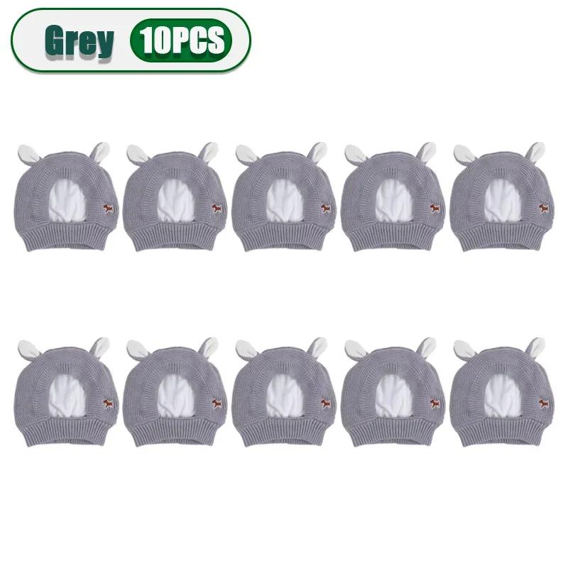 1-10PCS Autumn Winter Pet Ear Protector Knitted Dog Hat Warm Elastic Ear Cover Windproof Comfortable Cold Weather Accessory