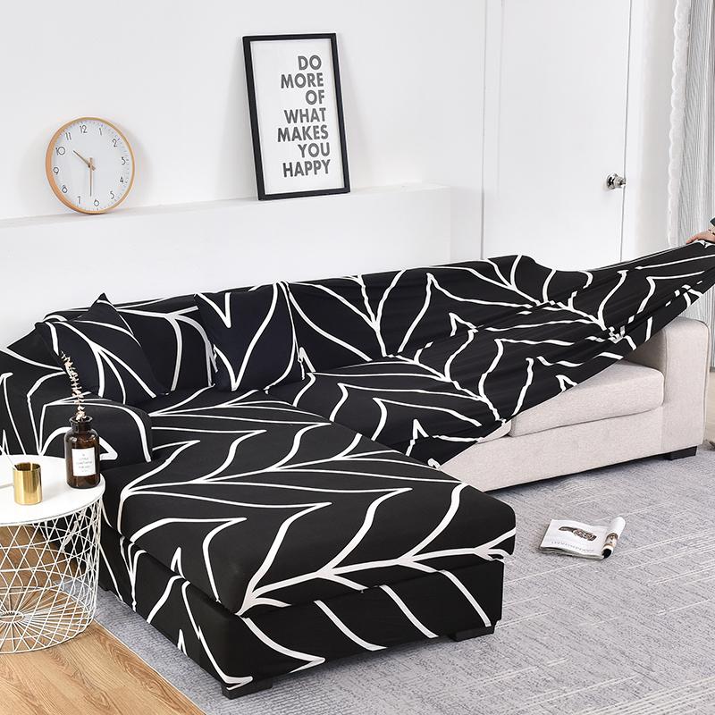 Premium Texture Couch Covers for Sectional Sofa Washable Stretch Sofa Covers L Shape Sofa Slipcovers Anti Slip Furniture Protector 1pc