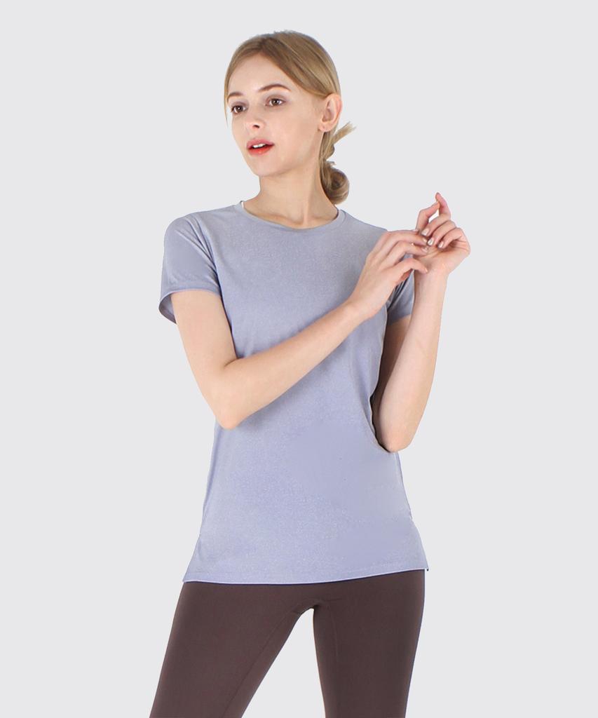 NOKJOK [2 Pack] Amber Basic Fit Short Sleeve T-Shirt (6 Colors) (D Type)