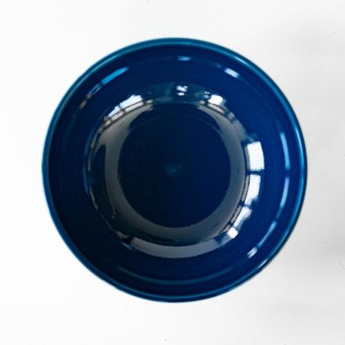 Saikaitoki Hasami Ware Common Bowl/Plate, Navy, Approx. 15cm Diameter, Microwave and Dishwasher Safe, Made In Japan, 13229