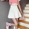 2026 Women's Black Pleated High-Waisted A-Line Umbrella Skirt - Summer Plus Size Slimming Short Skirt