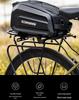 RZAHU Waterproof Bike Top Tube Bag with Dual Pouches and Phone Holder