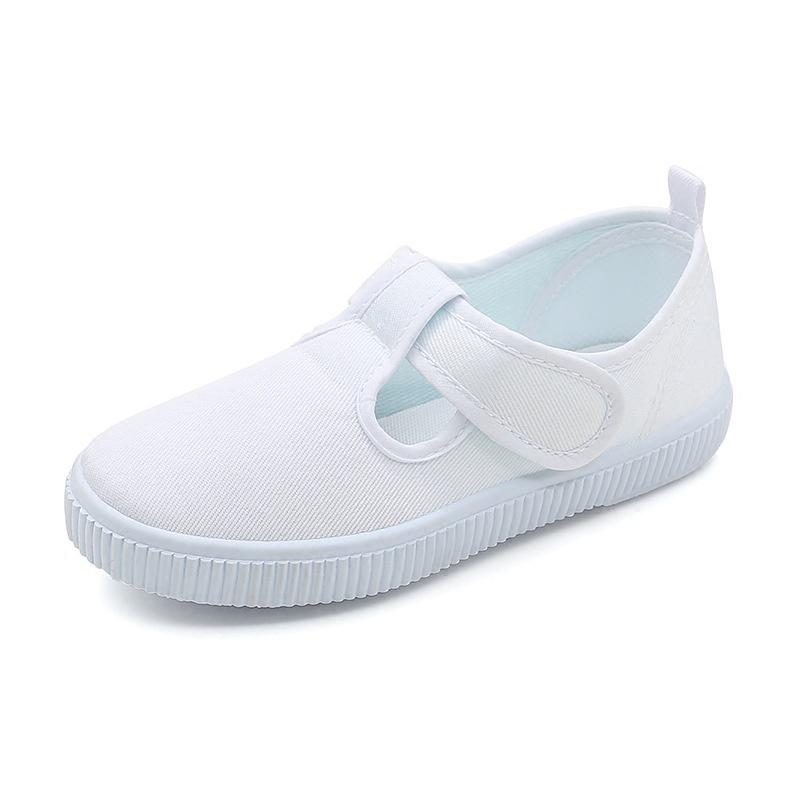 White Canvas Shoes For Boys Girls Casual Shoes Children Cute Soft Sole Walking  Dancing Toddler Kids Indoor Footwear