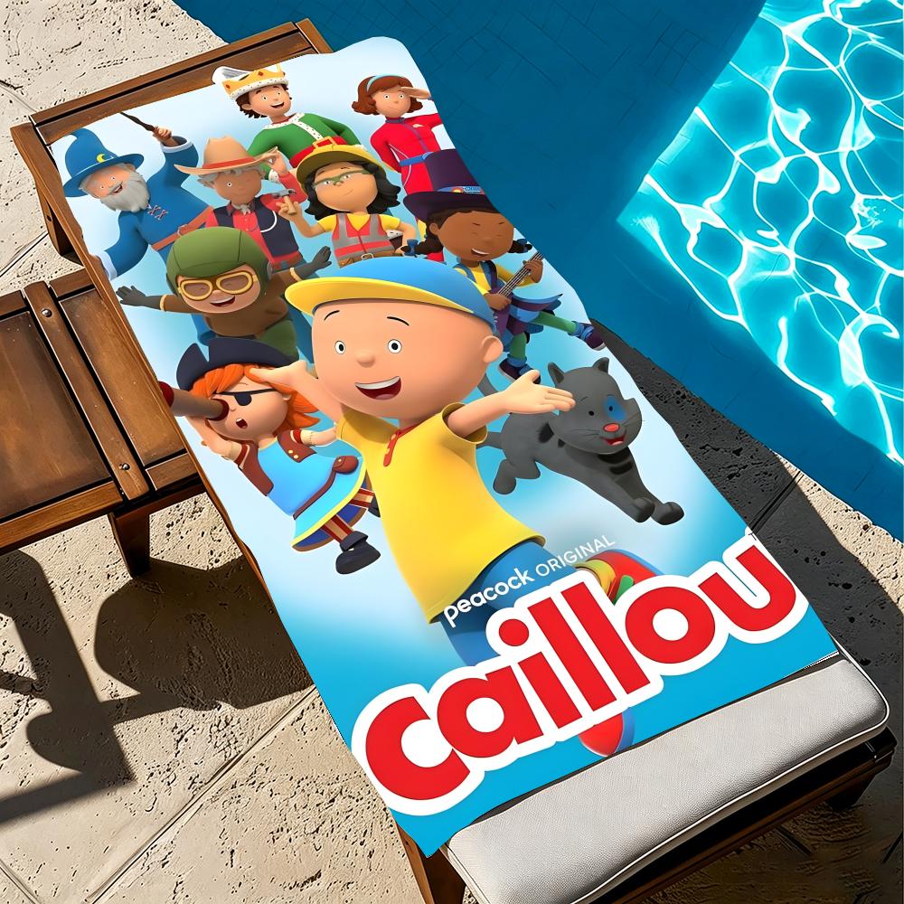 C-Caillou-S מגבת מיקרופייבר למגבת חוף, מתייבשת במהירות, ללא חול, סיבים אולטרה-עדינים, סופר רכה.
