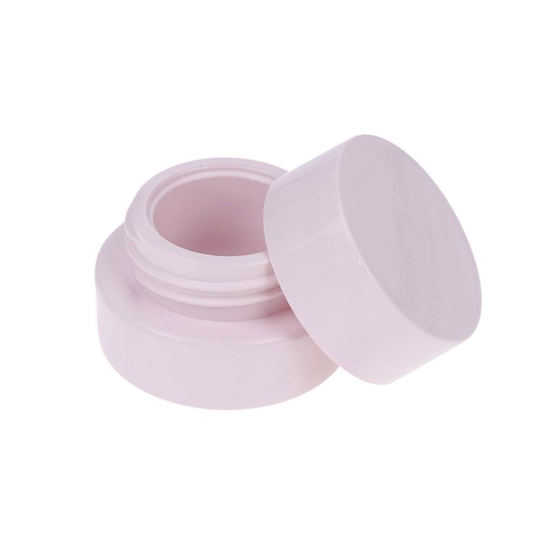 1/5 Pcs 5G Empty Plastic Nail Art Cosmetic Round Containers Jar Small Sample Cream Pot Nail Gel Powder Box Makeup Lotion Tool