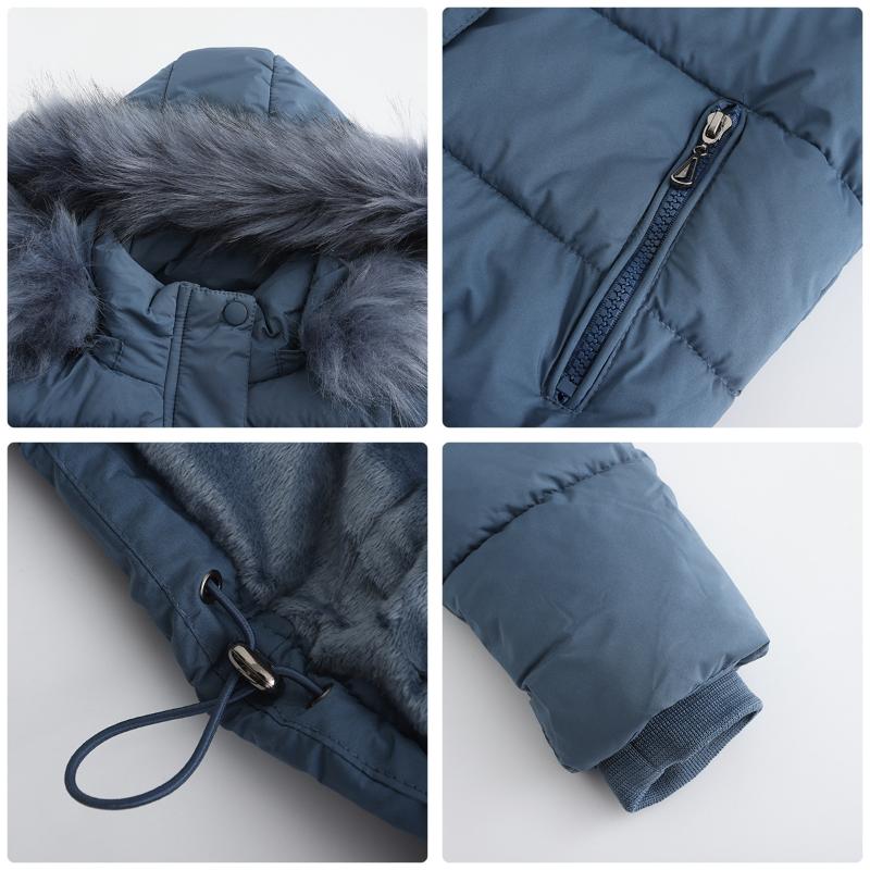 Autumn and Winter Warm Cotton Coat for Women Short Style Plus Velvet Long-sleeved Cotton Coat with Detachable Hood