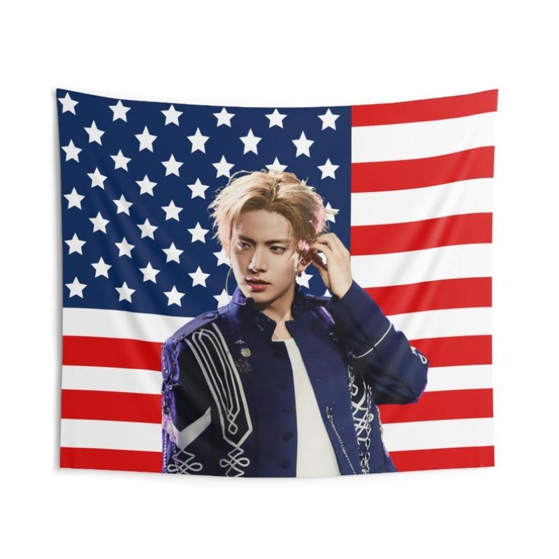 Heeseung ENHYPEN Concert Flag Kpop Banner Walk The Line World Tour Desire Unleash 74x94cm(29x37in)