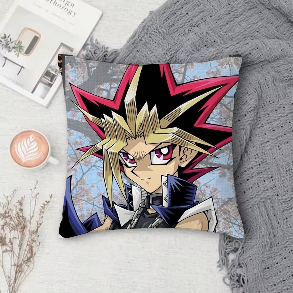 Yu-Gi-Oh Double-Sided Printed Square Decorative Cushion Cover For Sofa Living Room Home Decor