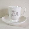 Marimo Craft MIFFY X Choju Giga Cup X & Saucer, Brown, Cup W10.5 H9cm, Saucer 15.5cm, DBC-190