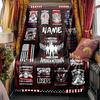 Veteran American Flag Heroes Sacrifice Blanketcustomize Your Name Lightweight Comfortable And Stylish Blanket For Travel Bed Home Chair Office Sofa