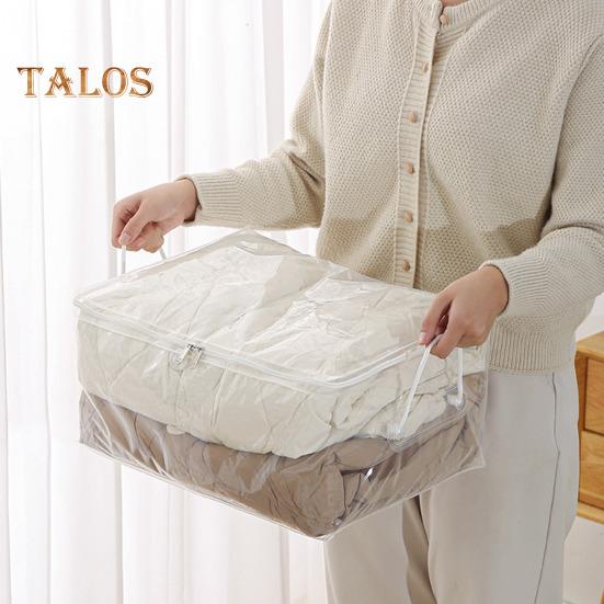 Torba do przechowywania kołder z podwójnymi zamkami błyskawicznymi Duża pojemność Przezroczysta konstrukcja Wodoodporna Łatwa do czyszczenia Wielokrotnego użytku Odporna na wilgoć torba do przechowywania