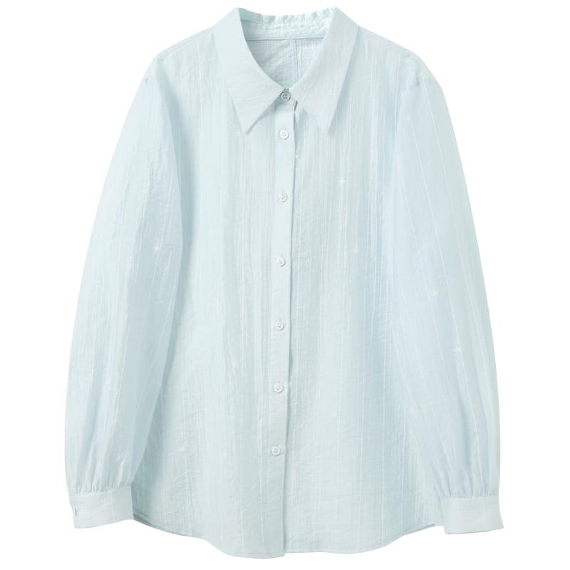 Sancai Plus Size Lyocell Blend Floral Blouse L