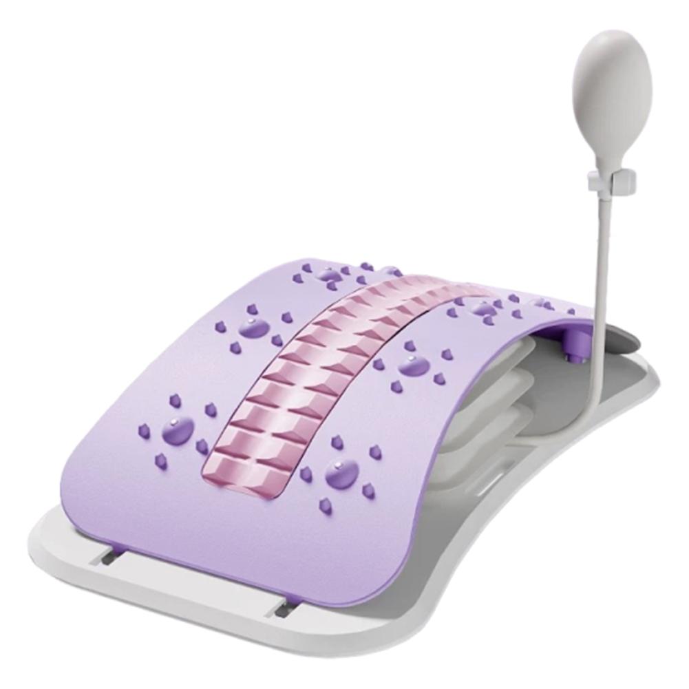 Adjustable Back Massager Lumbar Support Lumbar Support Board Inflatable Regulated Spine Decompressor for Lower Back Pain Relief