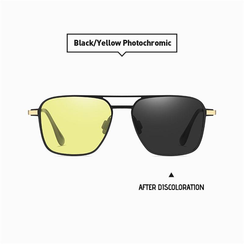 AORON Metal Frame Photochromic Polarized Sunglasses UV400 Anti Glare Sports Driving Fishing Glasses