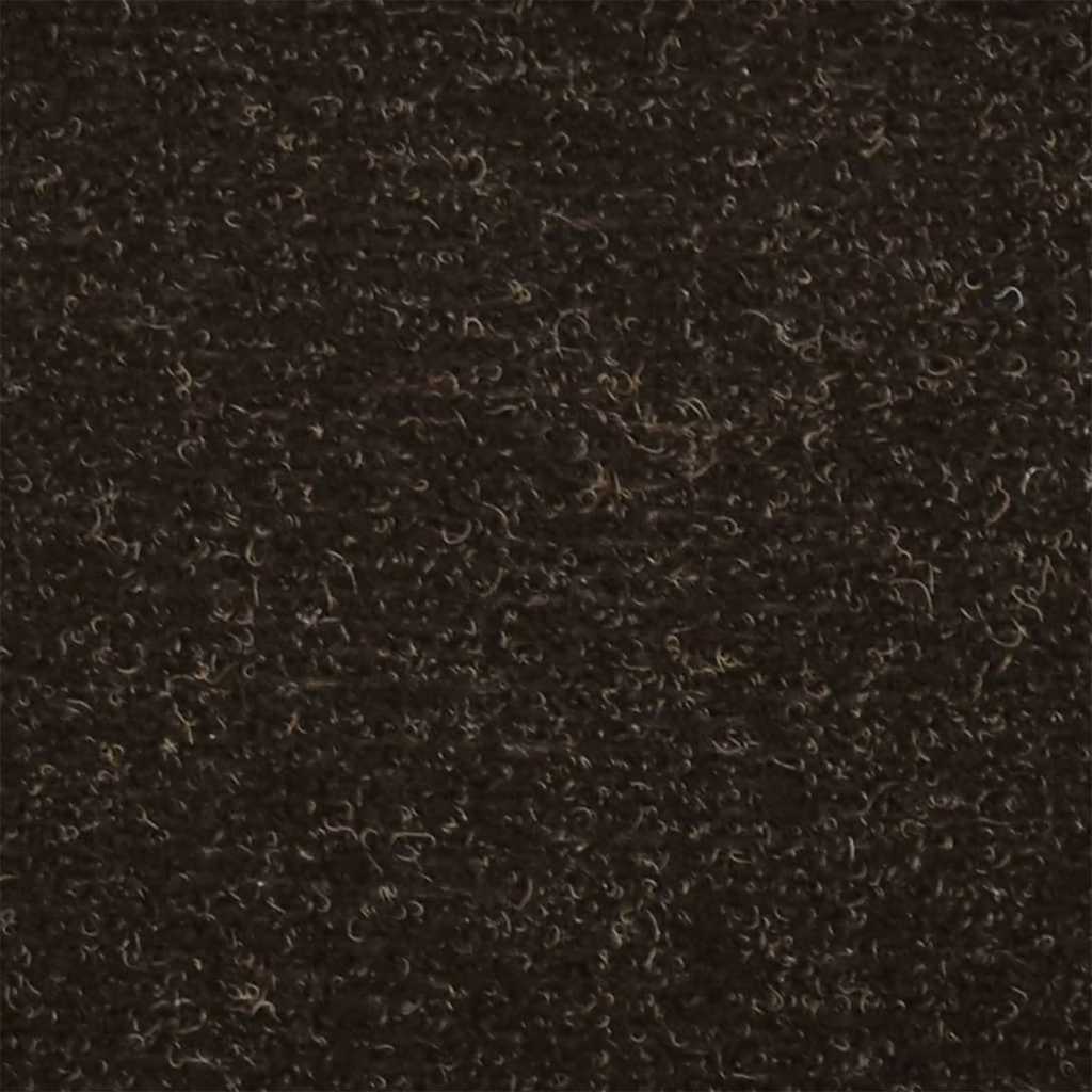 Self Adhesive Stair Treads 5 pcs 65 x 21 x 4 cm Dark Brown Semi Round Large