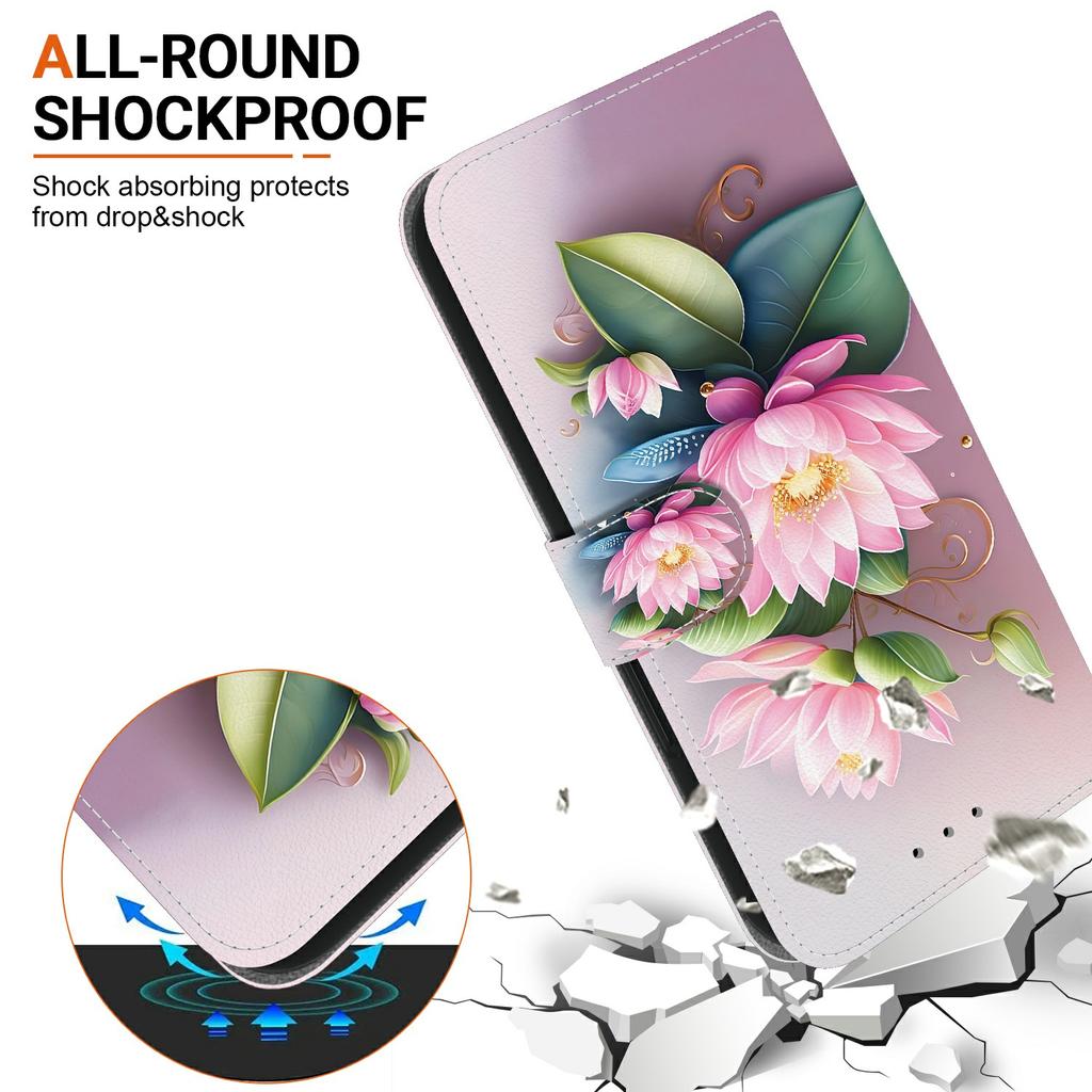 For Honor 400 5G (Global) Case Pattern Printing Leather Flip Wallet Phone Cover with Lanyard