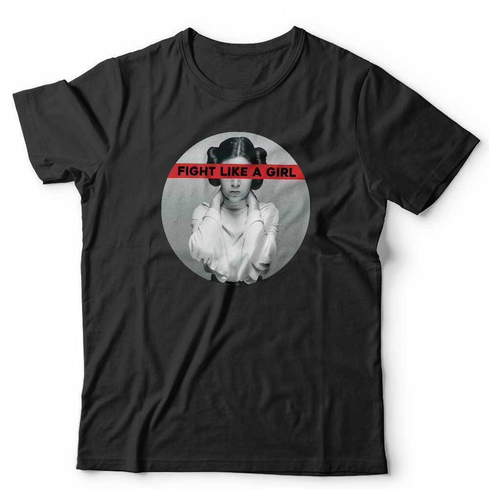 Kjemp som en jente T-skjorte Unisex og Barn Prinsesse Leia Feminist Feminisme Kraftfull