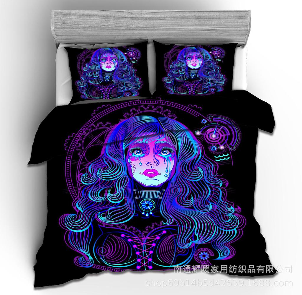 Digital High Definition Printing 3D Starry Sky Twelve Constellation Bedding Four-Piece Set Three-Piece Set