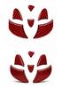 Carbon Fiber Rear Logo Stickers for Toyota RAV4 - Customizable with Your Images