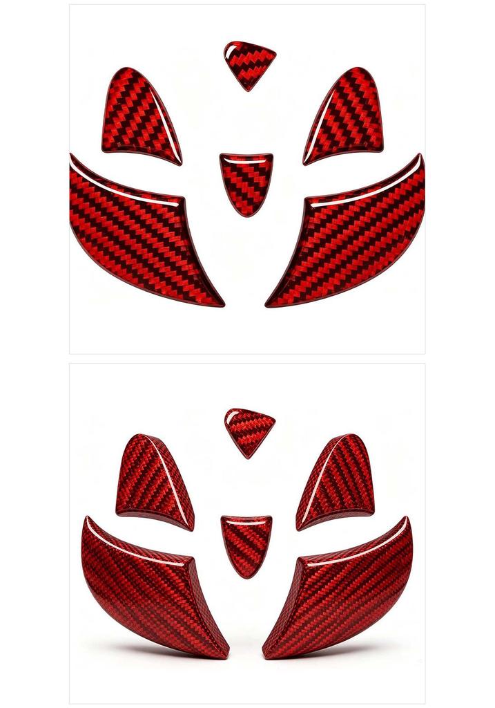 Carbon Fiber Rear Logo Stickers for Toyota RAV4 - Customizable with Your Images