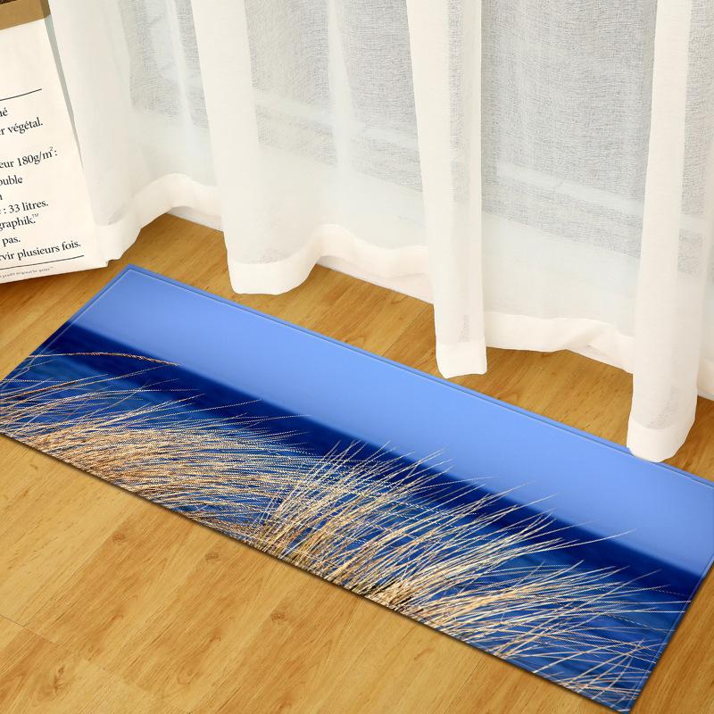 Fresh Absorbent Non-Slip Door Mat Toilet Kitchen Floor Mat Bedroom Living Room Carpet