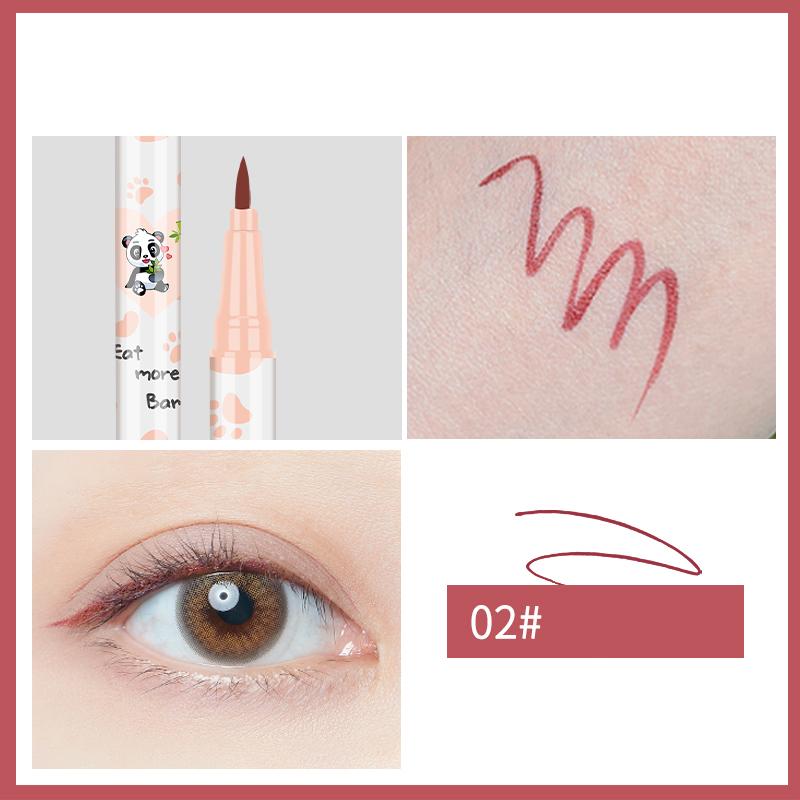1 stücke Liegen Seidenraupe Eyeliner Stift Tee Braun Flüssigkeit Lidschatten Bleistift Glatt Schnell trocknend Kosmetik Kühe Augen Make-Up schönheit Werkzeuge