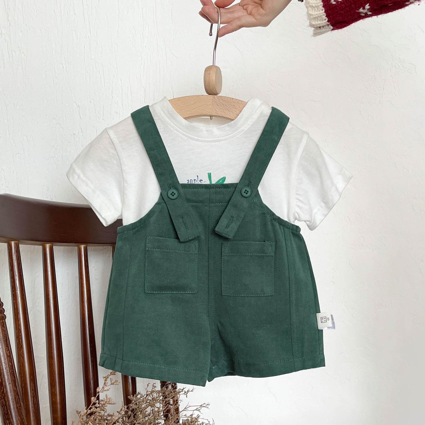 

Baby Overalls Summer Thin Cotton Elastic Overalls Shorts Boys and Girls Baby Children Casual Loose Shorts