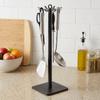 8 Hooks Pot Shovel Rack Stable Base Cooking Utensils Holder Spoon Hanging Rack  for Kitchen