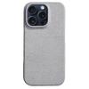 For iPhone 16 Pro Max Case Solid Color Cloth Texture Hard PC Phone Cover