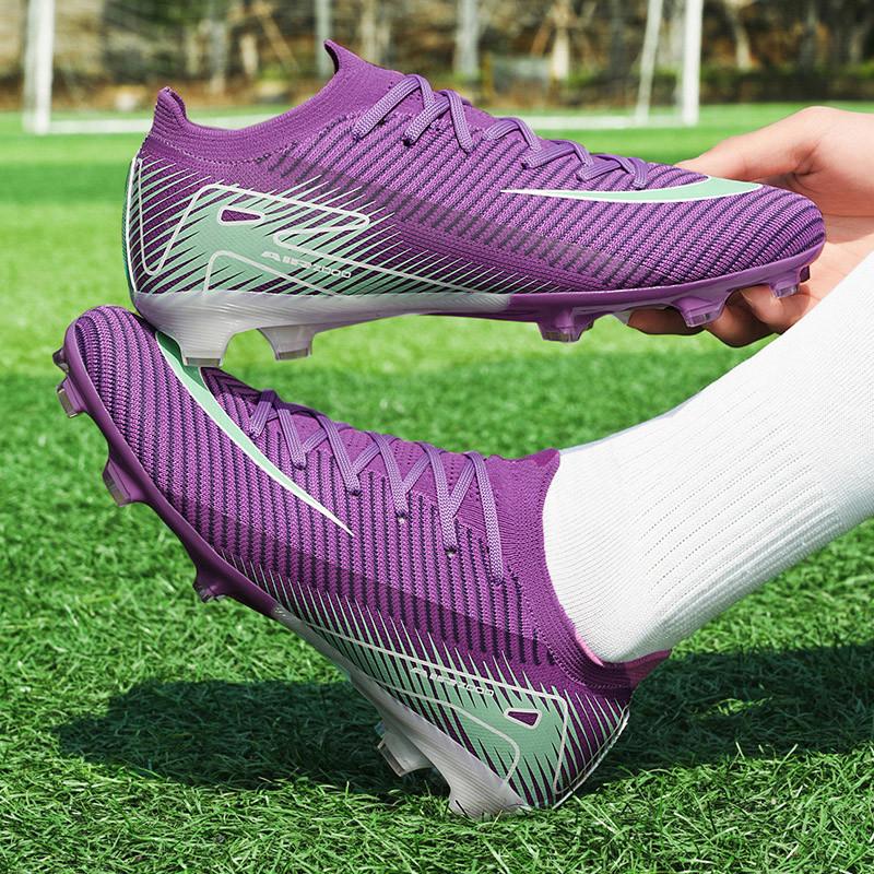 Super Star Fashion Purple Men's Football Sports Shoes Unisex Professional Original Cleats Men Quality Futsal Training Shoes Men